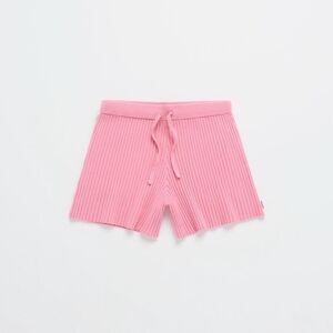 MadHappy Pink Ribbed Women's Shorts NEW WITH TAGS